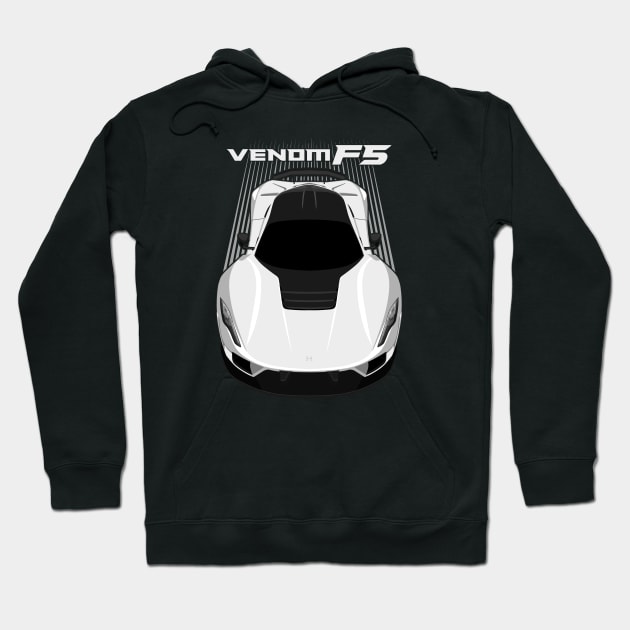 Hennessey Venom F5 - White Hoodie by V8social